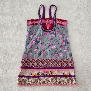 Beautiful cotton floral summer mini dress